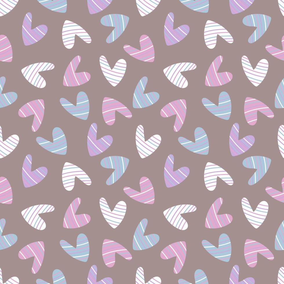 cute heart pattern vector