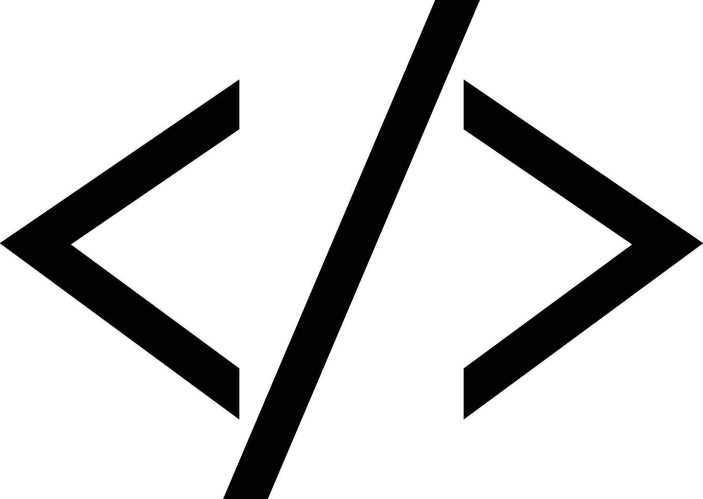 Coding Brackets Technology and IT Icon vector