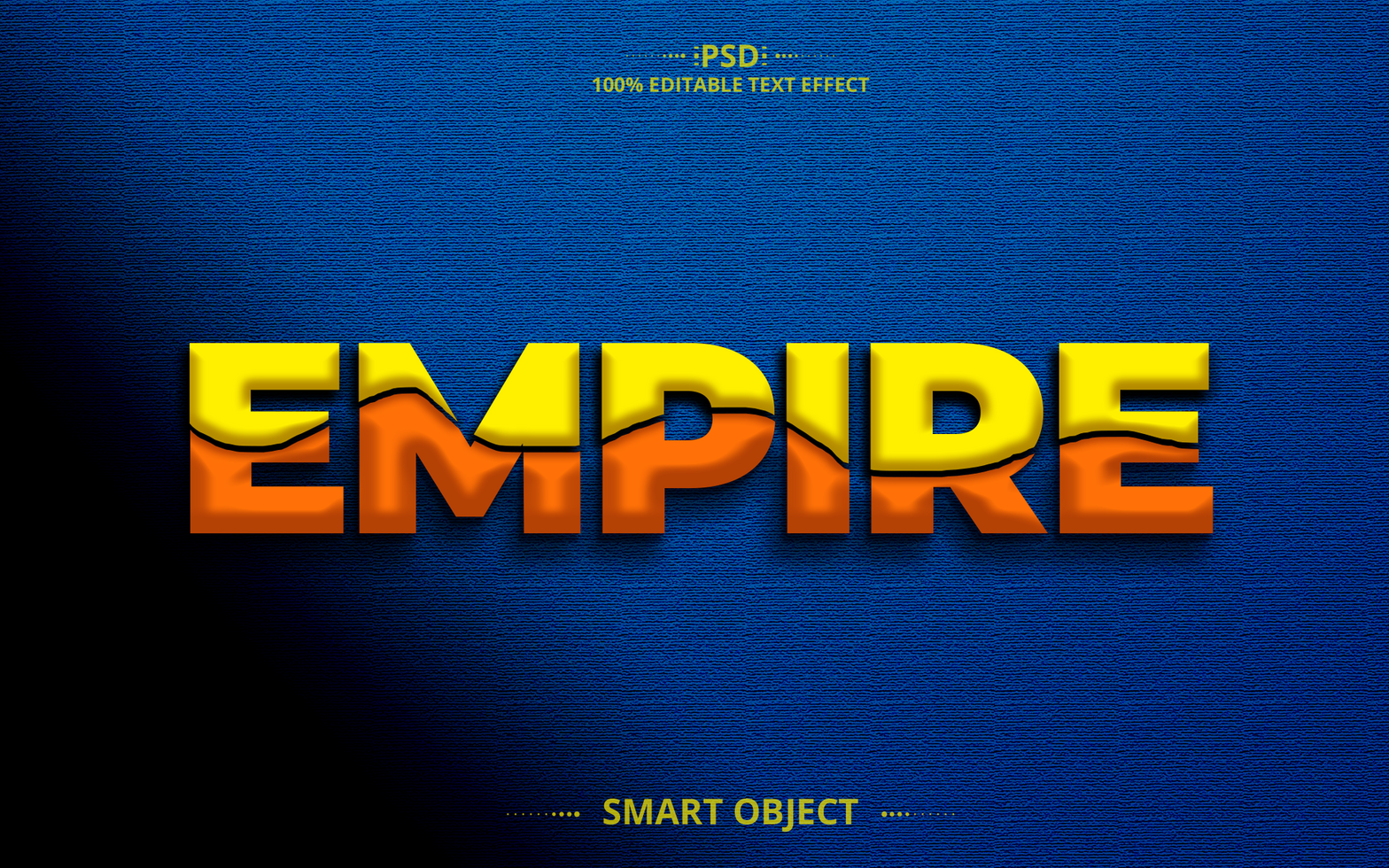 Empire 3d Editable Text Effect Design psd