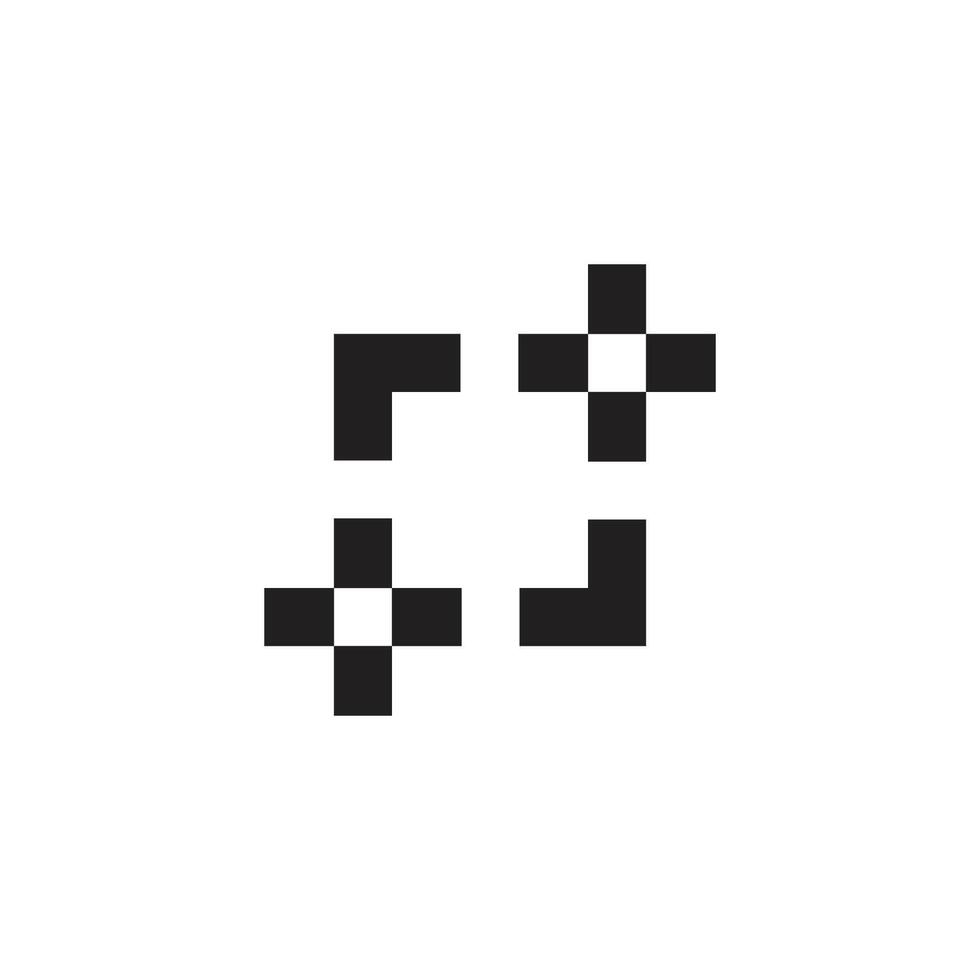 squares plus add target symbol icon vector