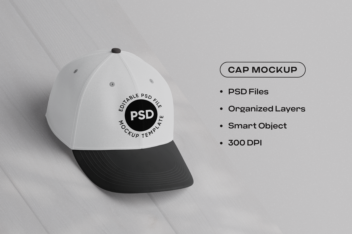 Minimalist Trucker Hat Mockup for Fashion Branding psd
