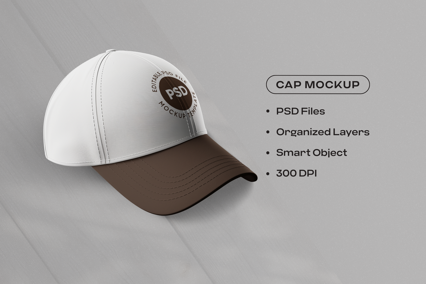 High-Quality Dad Cap Mockup with Customizable Design psd