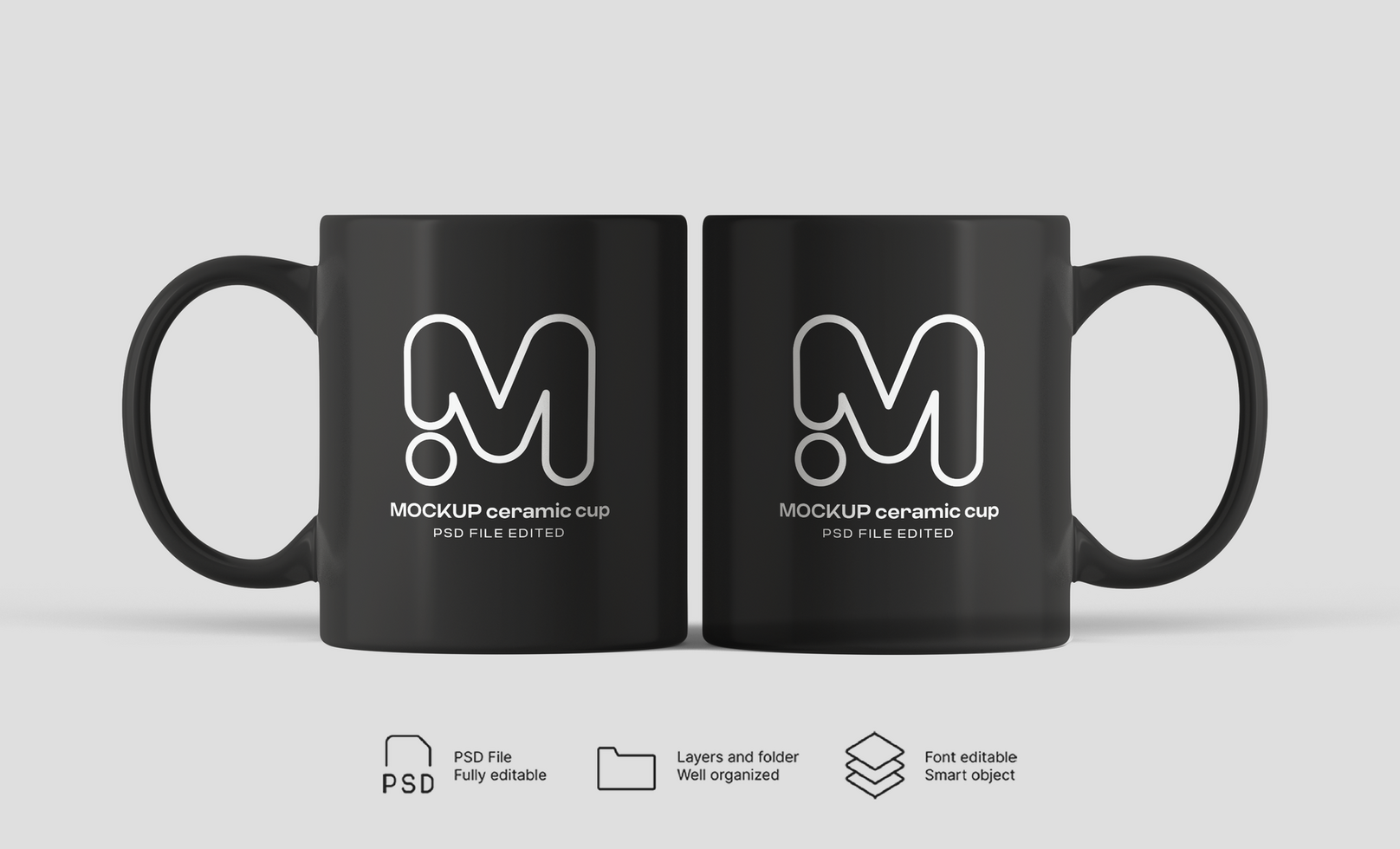 High-Resolution Porcelain Mug Mockup for Print-on-Demand psd