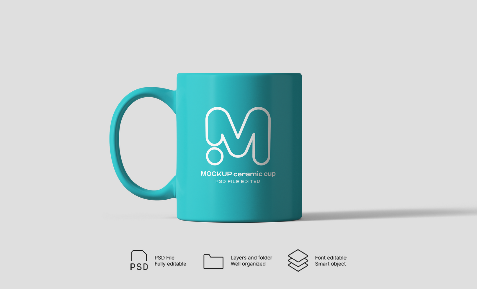Custom Printed Mug Mockup for Merchandise Stores psd