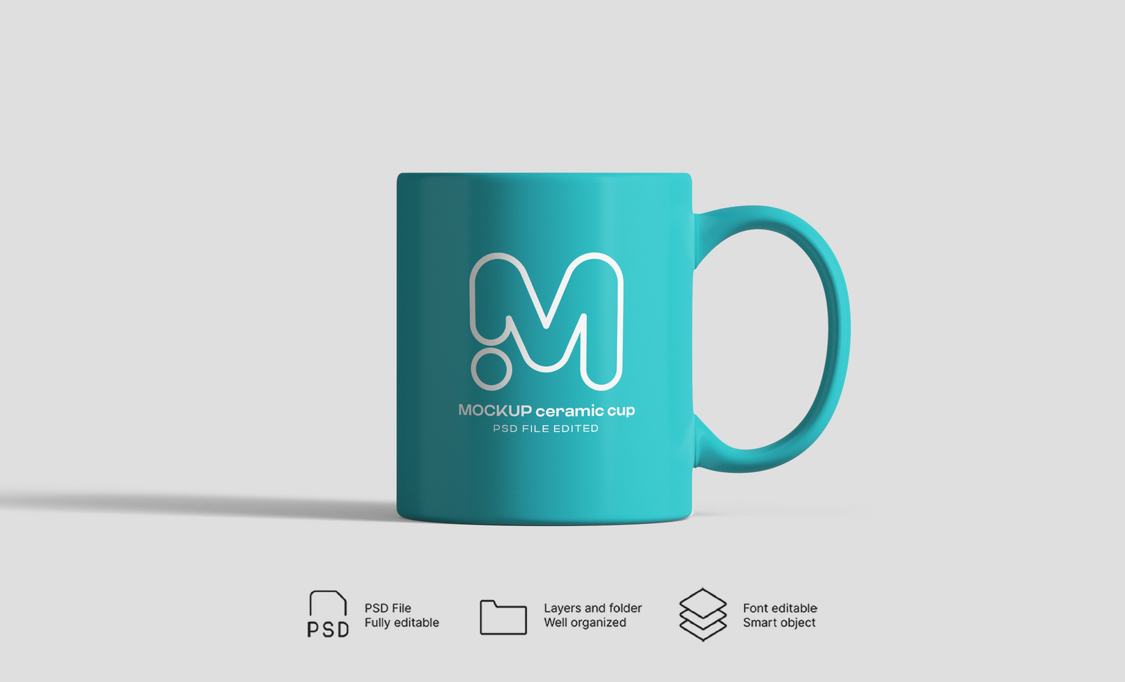 Minimalist Mug Mockup for Branding and Packaging psd