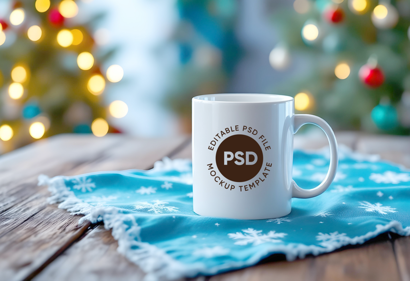 Floating Coffee Mug Mockup with Isolated Background psd