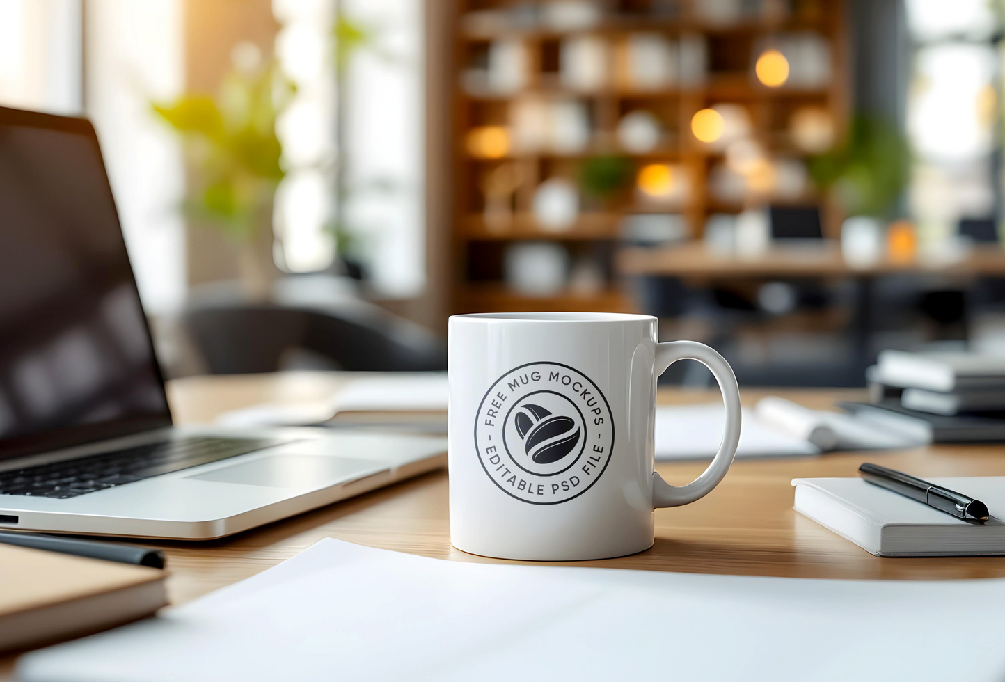 Mockup of a Tea Mug with a Minimalist Look psd