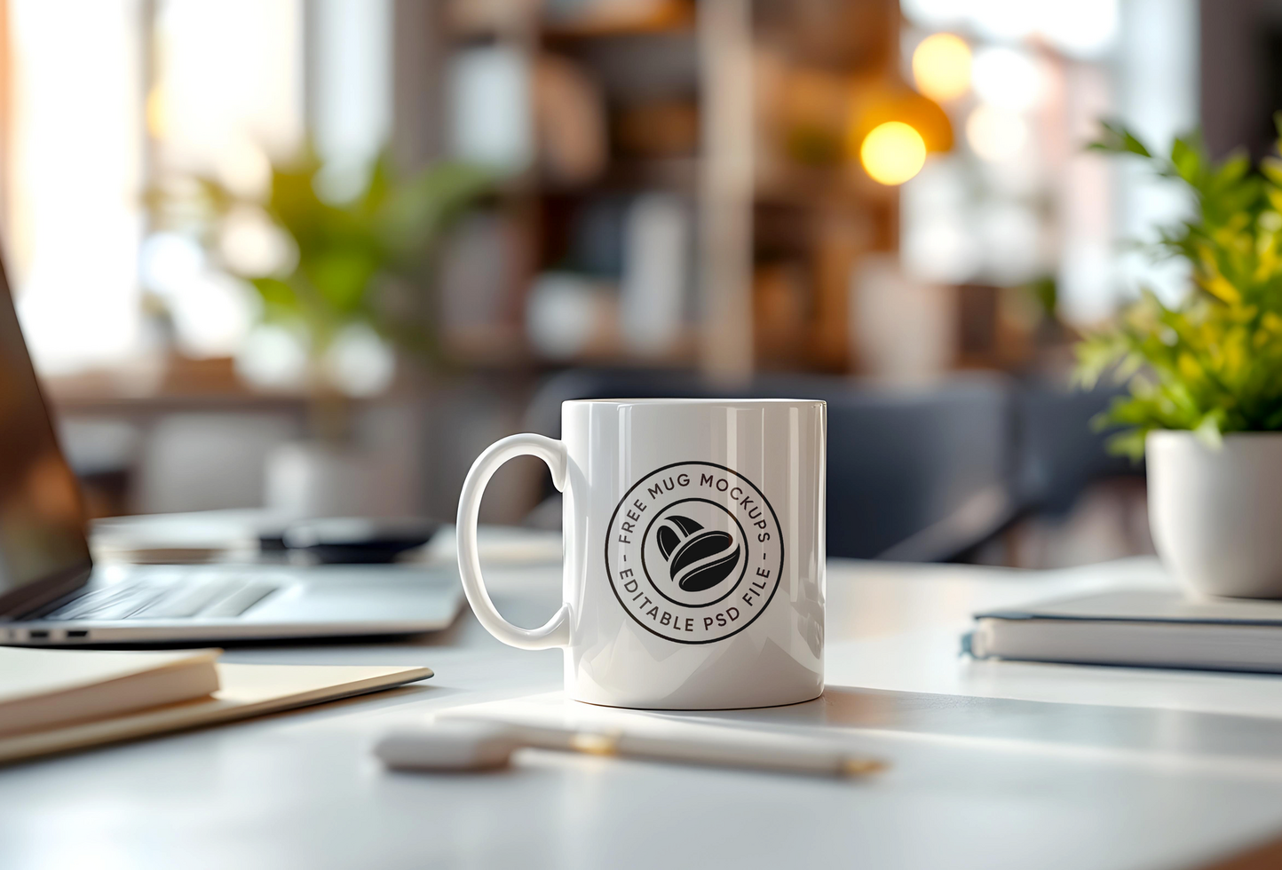Ultra-HD Ceramic Mug Mockup for Print Design psd