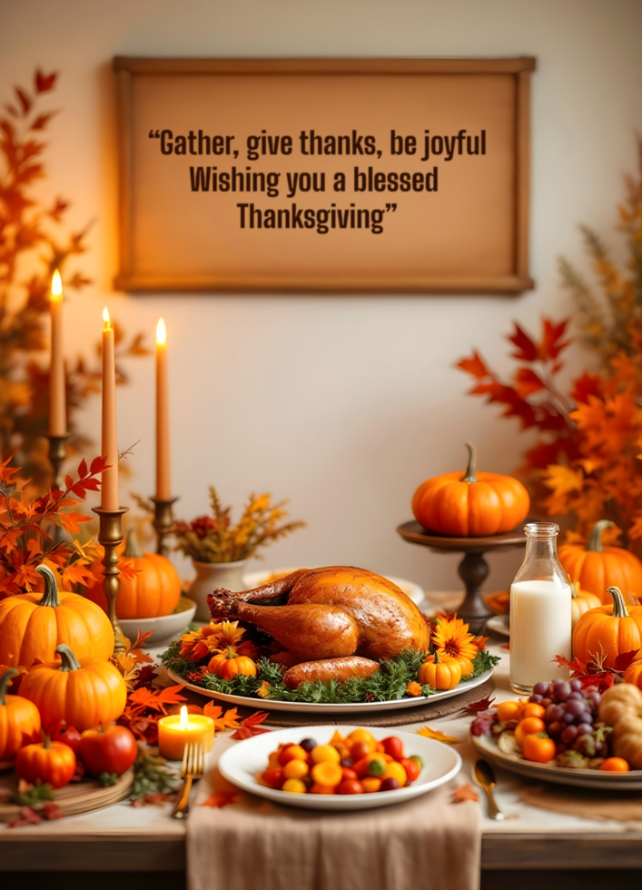 Hand drawn thanksgiving background psd