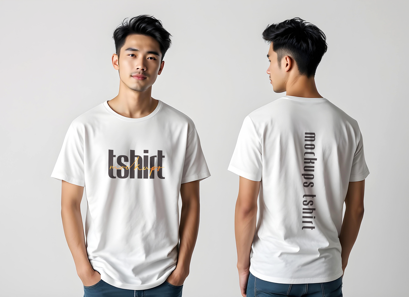 Ultra-Realistic Floating T-Shirt Mockup for Web Display psd