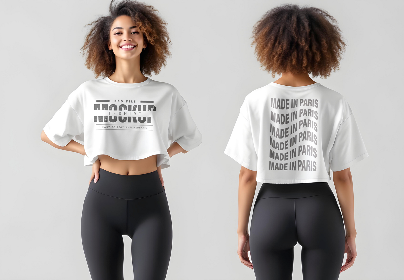 Hanging T-Shirt Mockup with Changeable Background psd