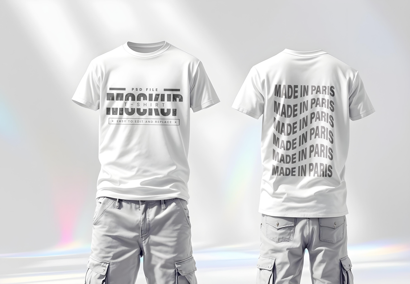 Ultra-HD T-Shirt Mockup for Apparel and Merchandise psd