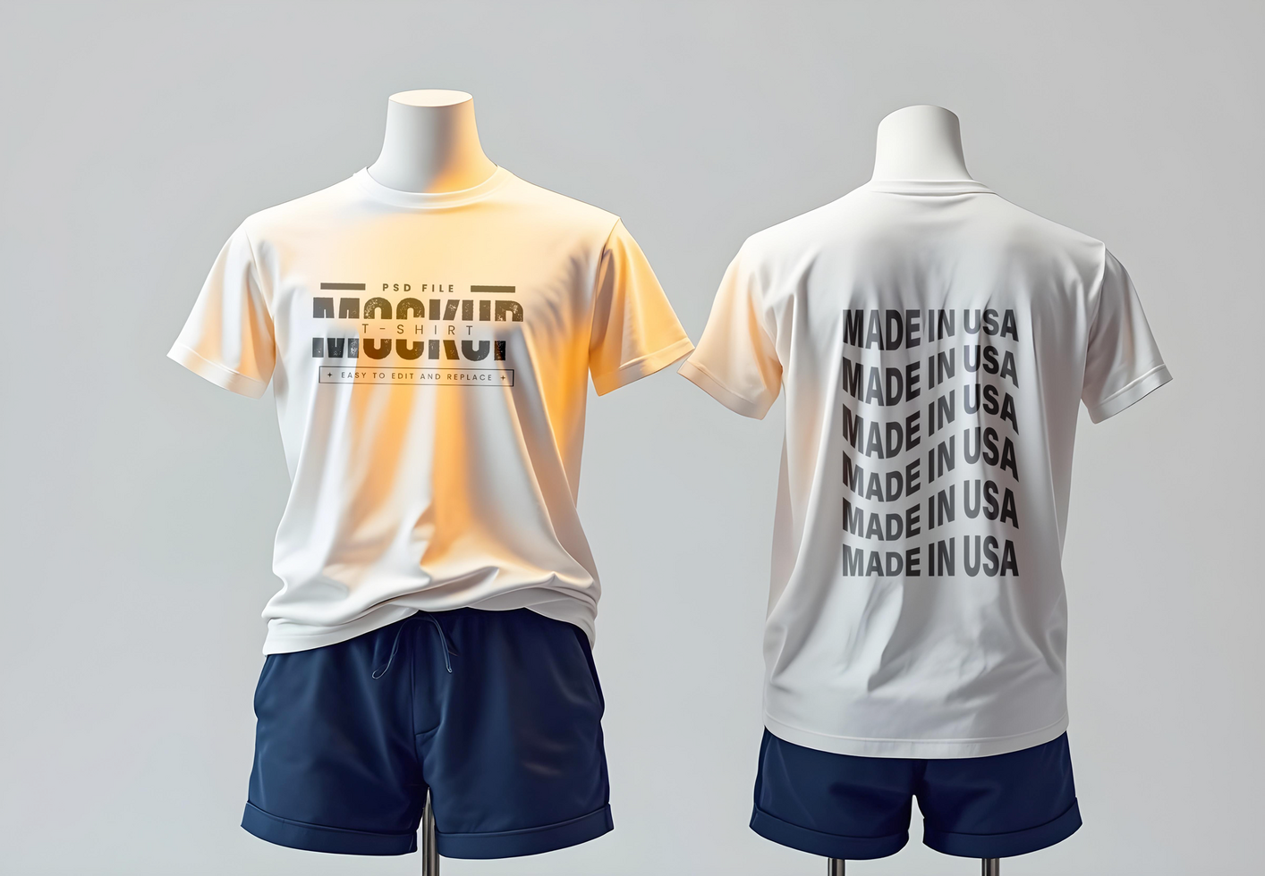 Hanging and Floating T-Shirt Mockup for Unique Branding psd