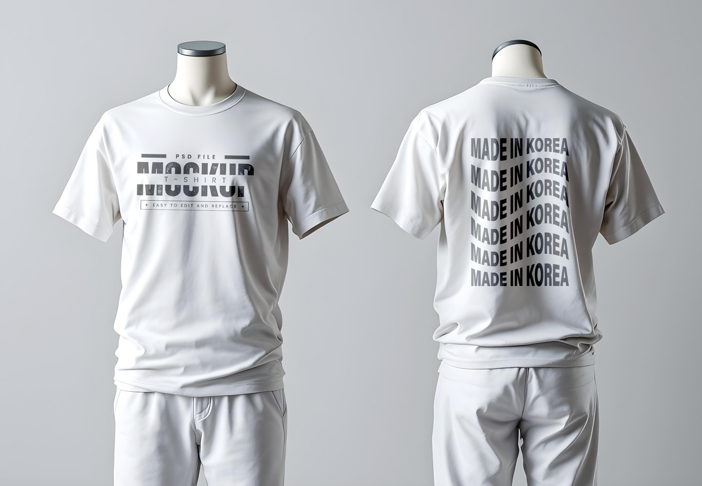3D Realistic T-Shirt Mockup for Fashion and Retail psd