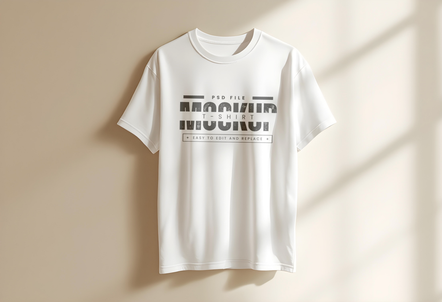 Basic Cotton T-Shirt Mockup with Smart Object Layers psd