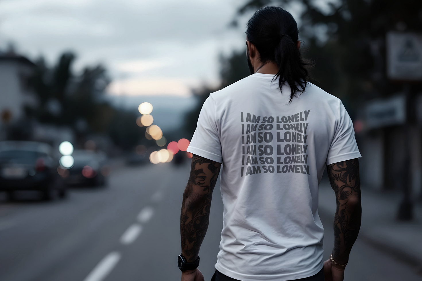 T-Shirt Mockup with Customizable Neck and Sleeve Design psd