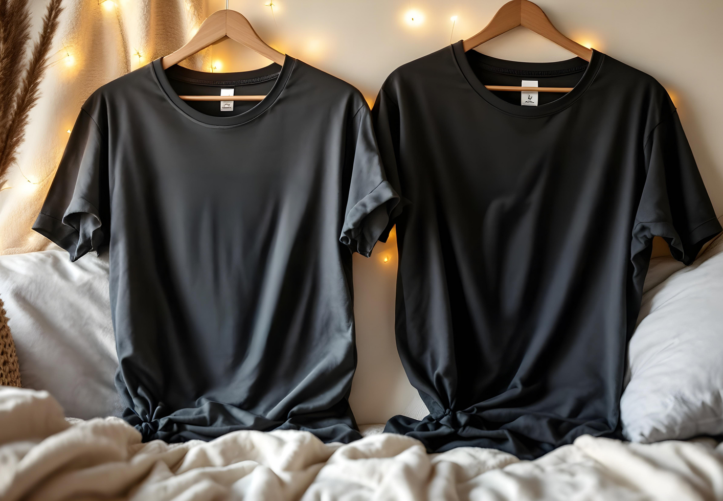 Classic White T-Shirt Mockup with Photorealistic Details psd