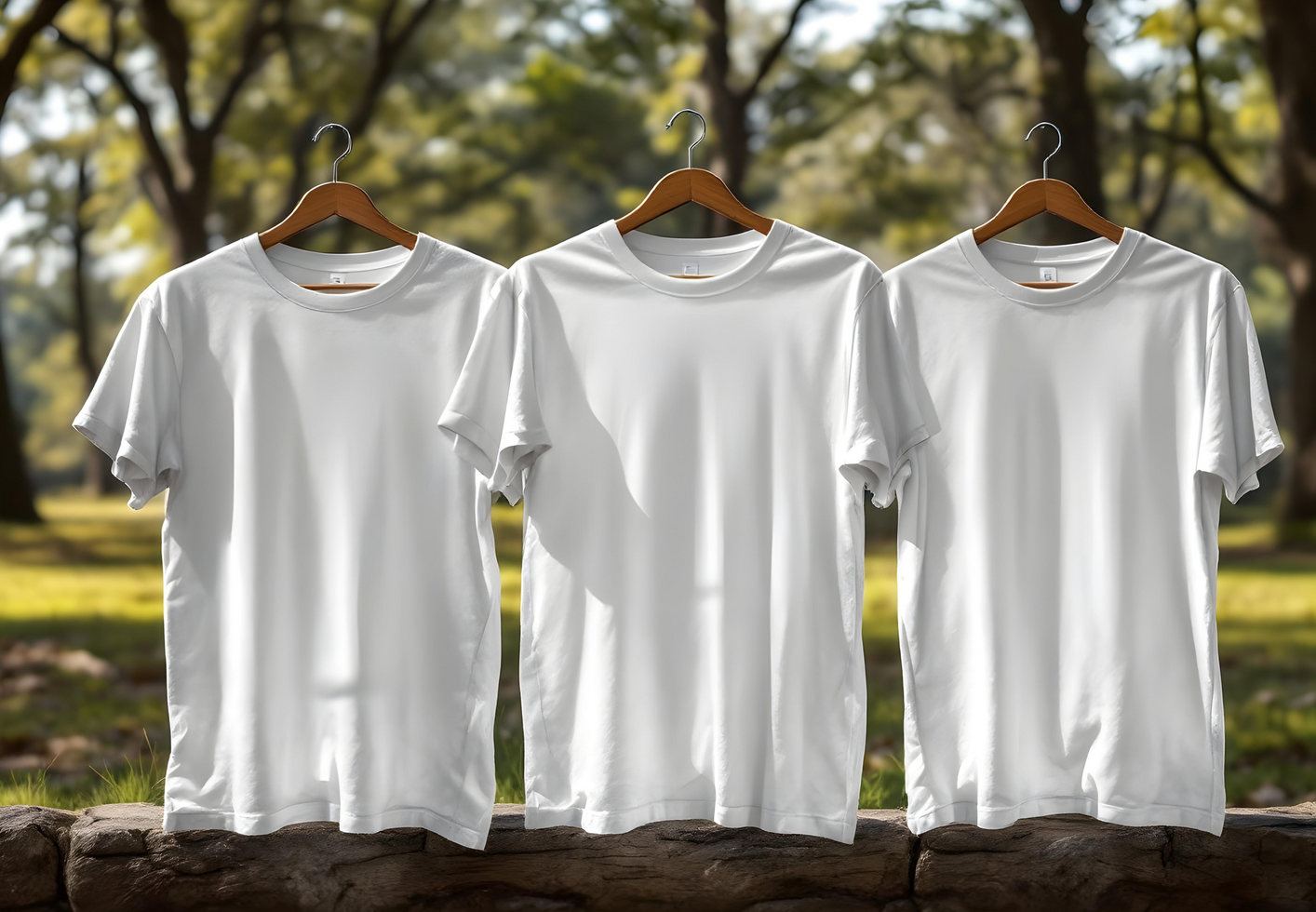 Flat Lay T-Shirt Mockup with Changeable Background psd