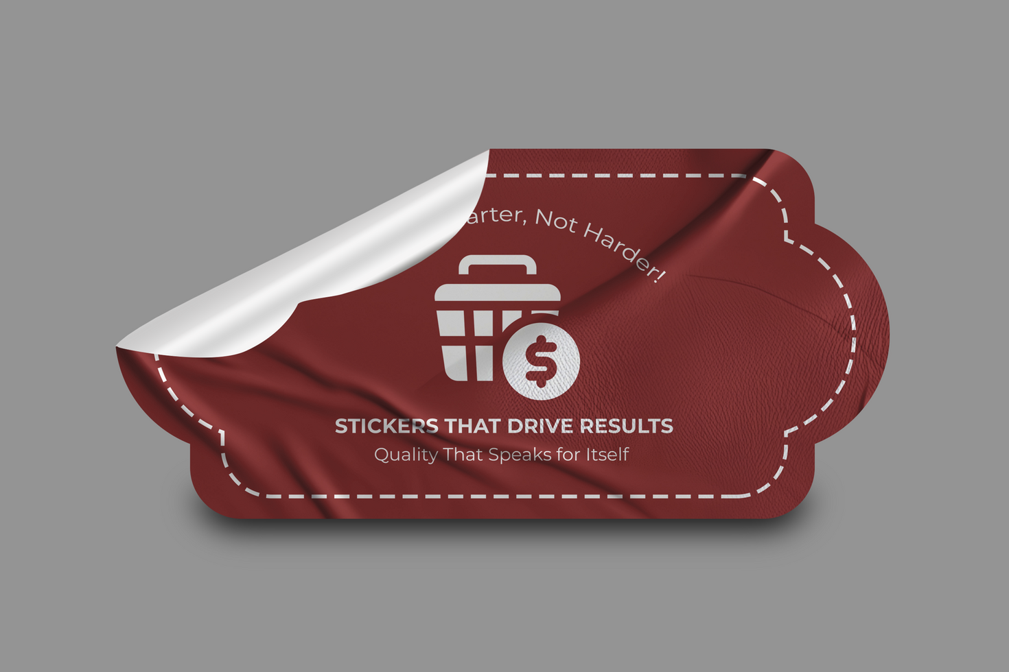 Small Business Sticker Mockup Affordable and Effective Advertising psd