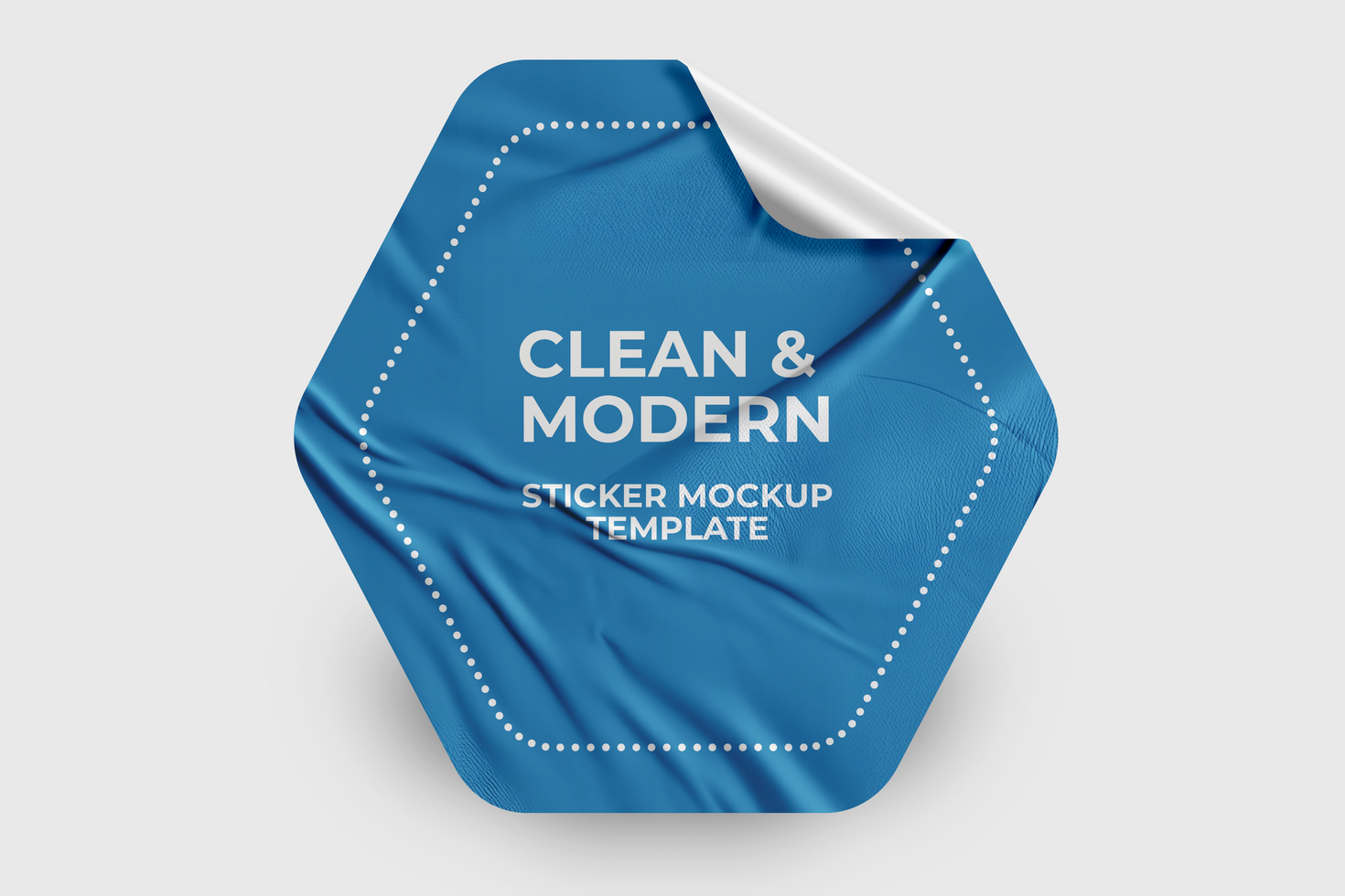 Sticker Mockup on Various Backgrounds Perfect for Presentations psd