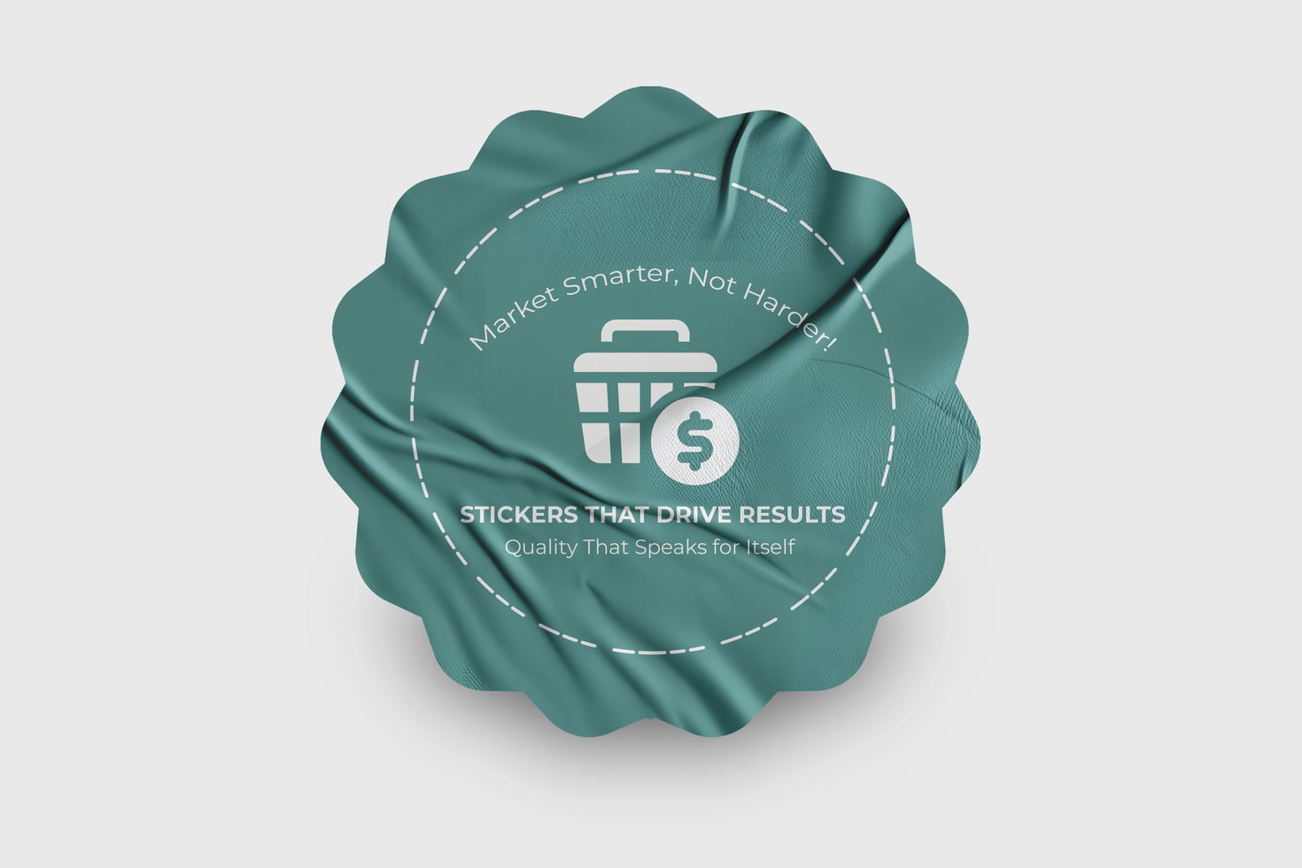 Circular Sticker Mockup Smooth Branding for Any Business psd