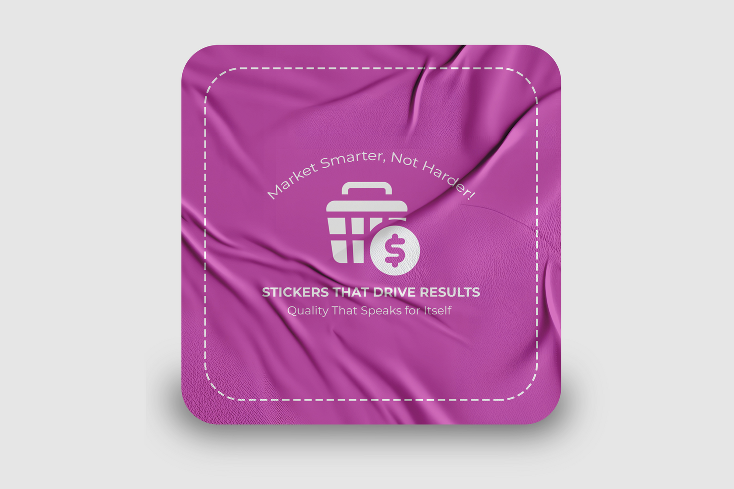 Embossed Sticker Mockup Add Depth to Your Marketing psd
