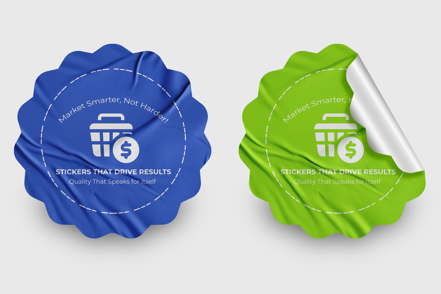 Editable Sticker Template Fast, Easy and Effective Marketing psd
