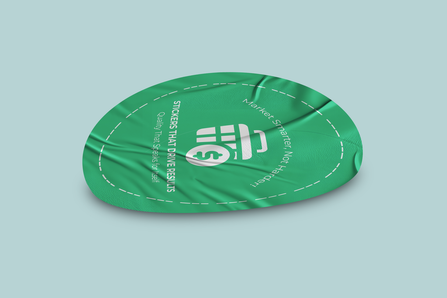 Round Sticker Mockup Smooth, Simple and Professional psd