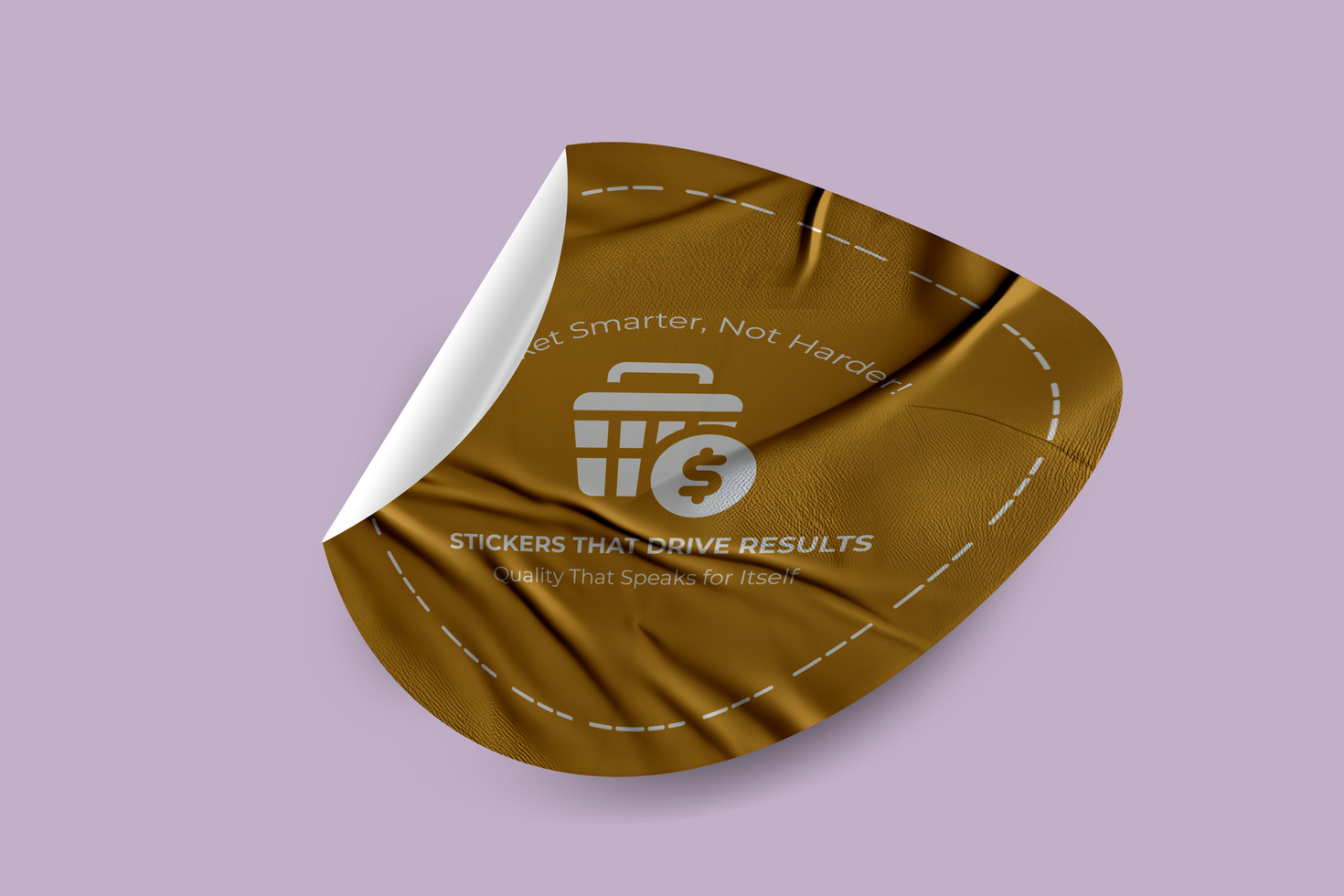 Vinyl Sticker Mockup Trendy, Durable and Perfect for Promotions psd