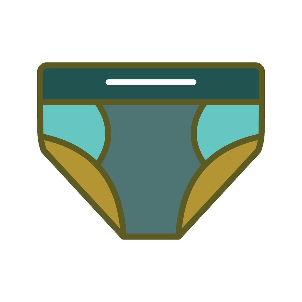brief underwear , style icon color flat design symbol template vector
