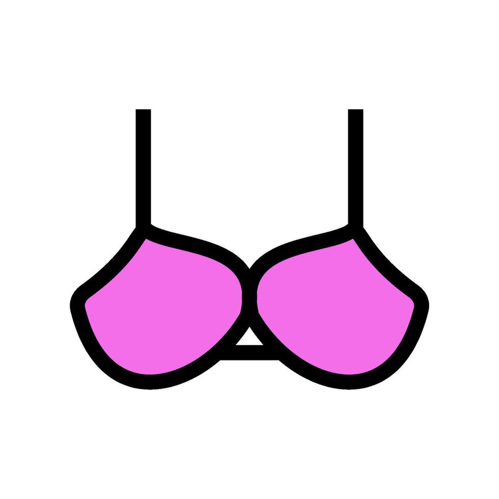 bra, Underwear icon flat color design symbol templates vector