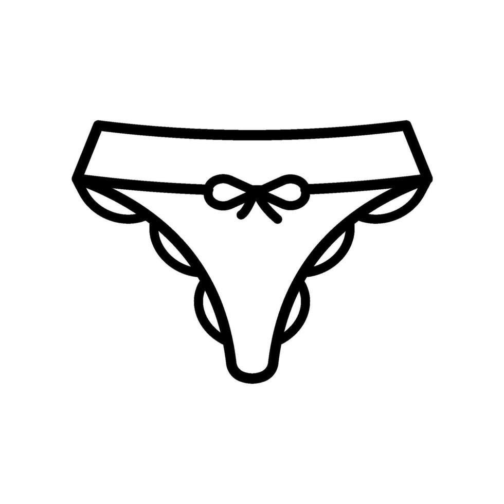 panties underwear icon line graphic symbol design template vector