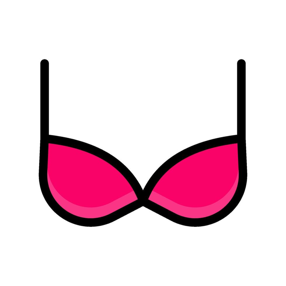bra Underwear icon color design template vector