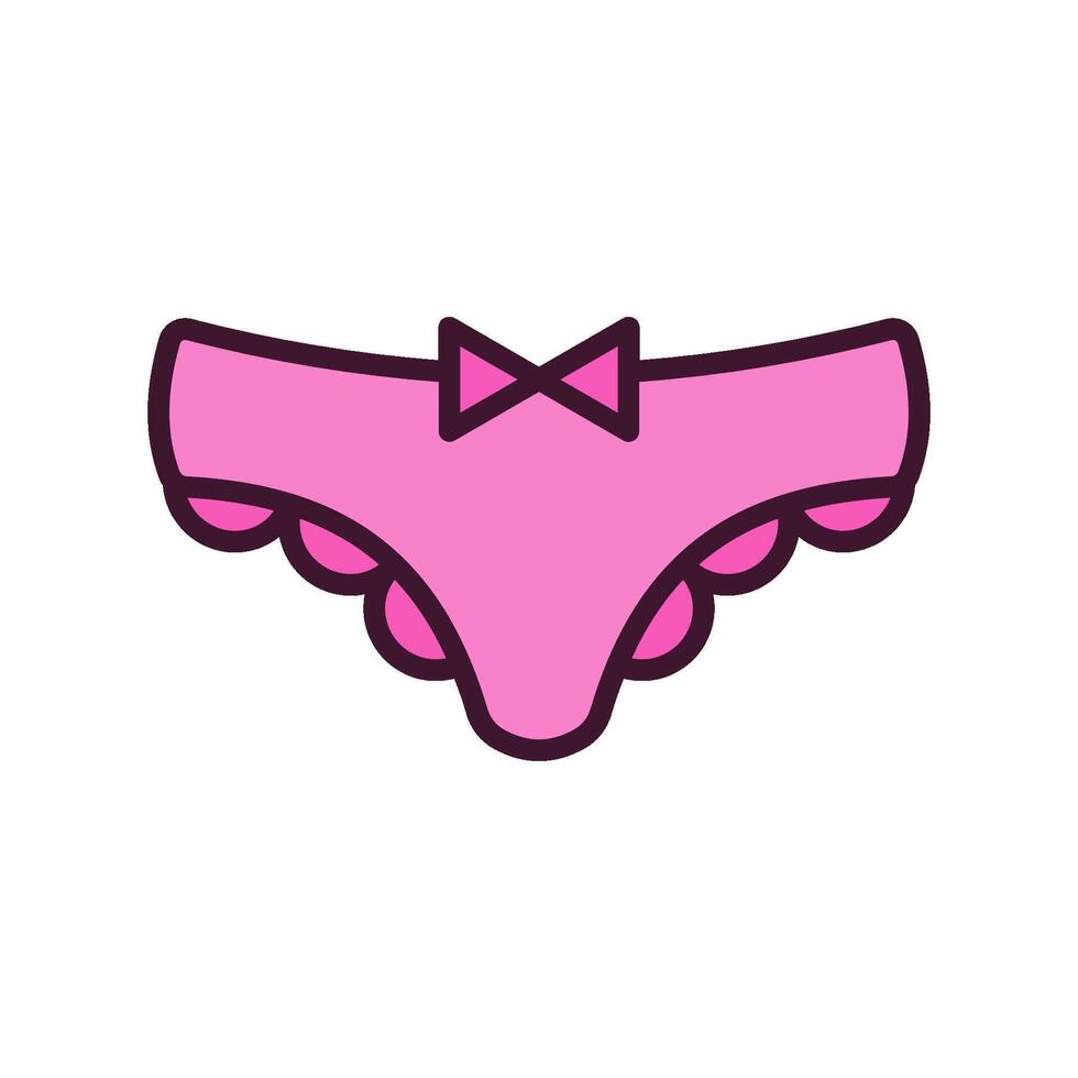 panties, underwear, textile icon design template vector