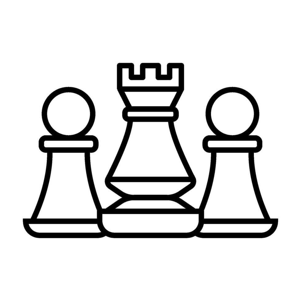 chess ,silhouette icon design template vector