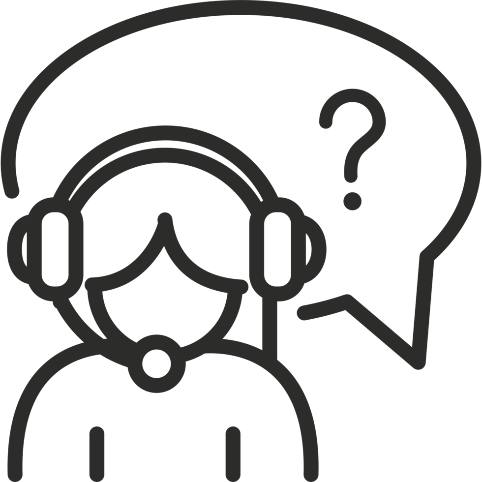 customer support call center icon illustration png