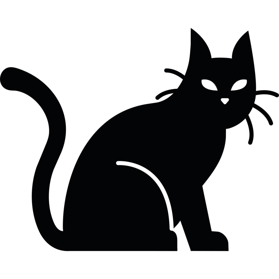 Halloween Cat animal silhouette png