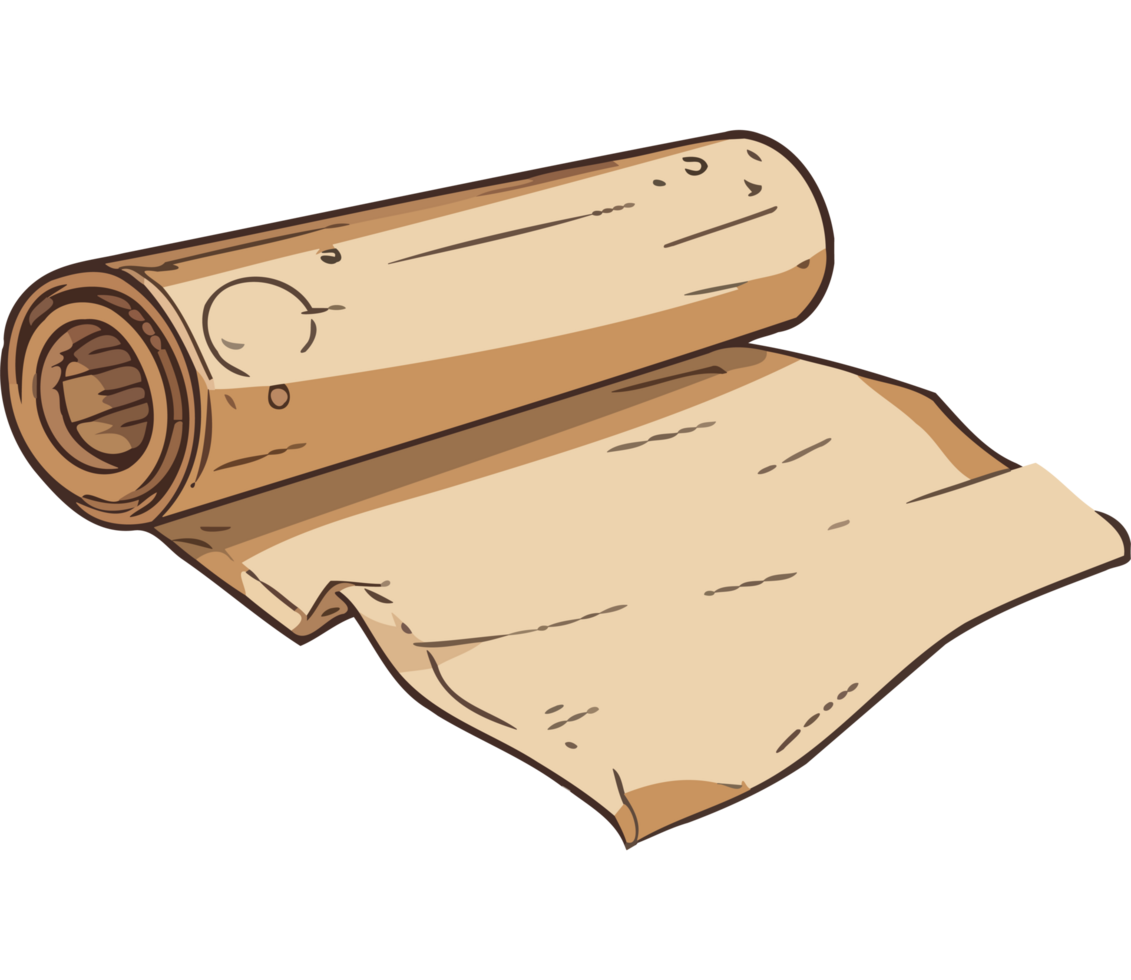 crumpled paper roll for kitchen icon isolated png