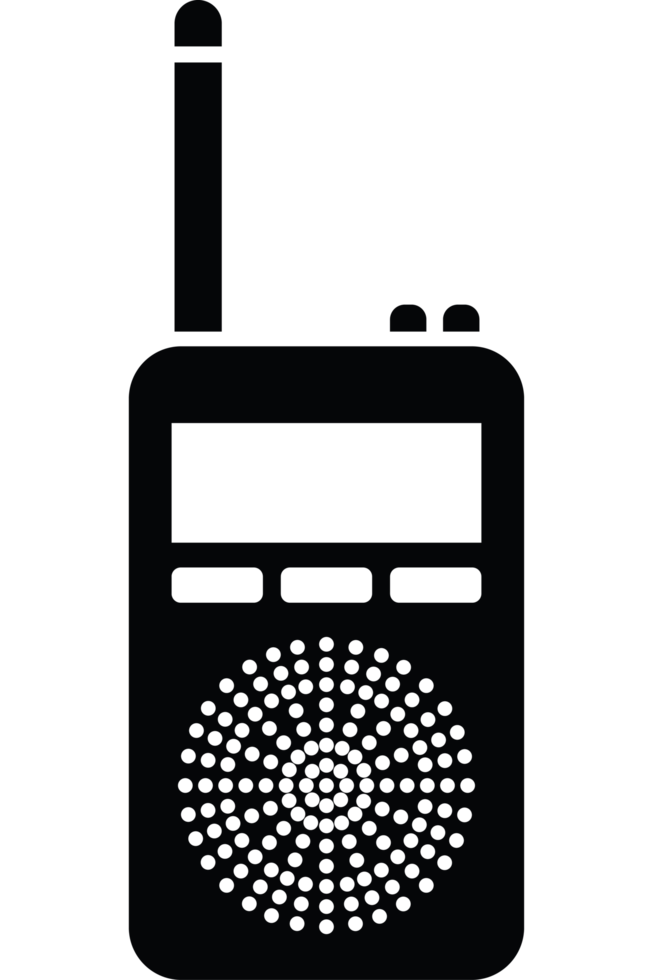 two way Radio icon isolated png