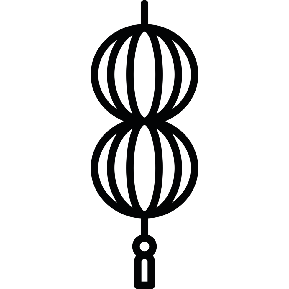 Chinese lantern icon isolated png