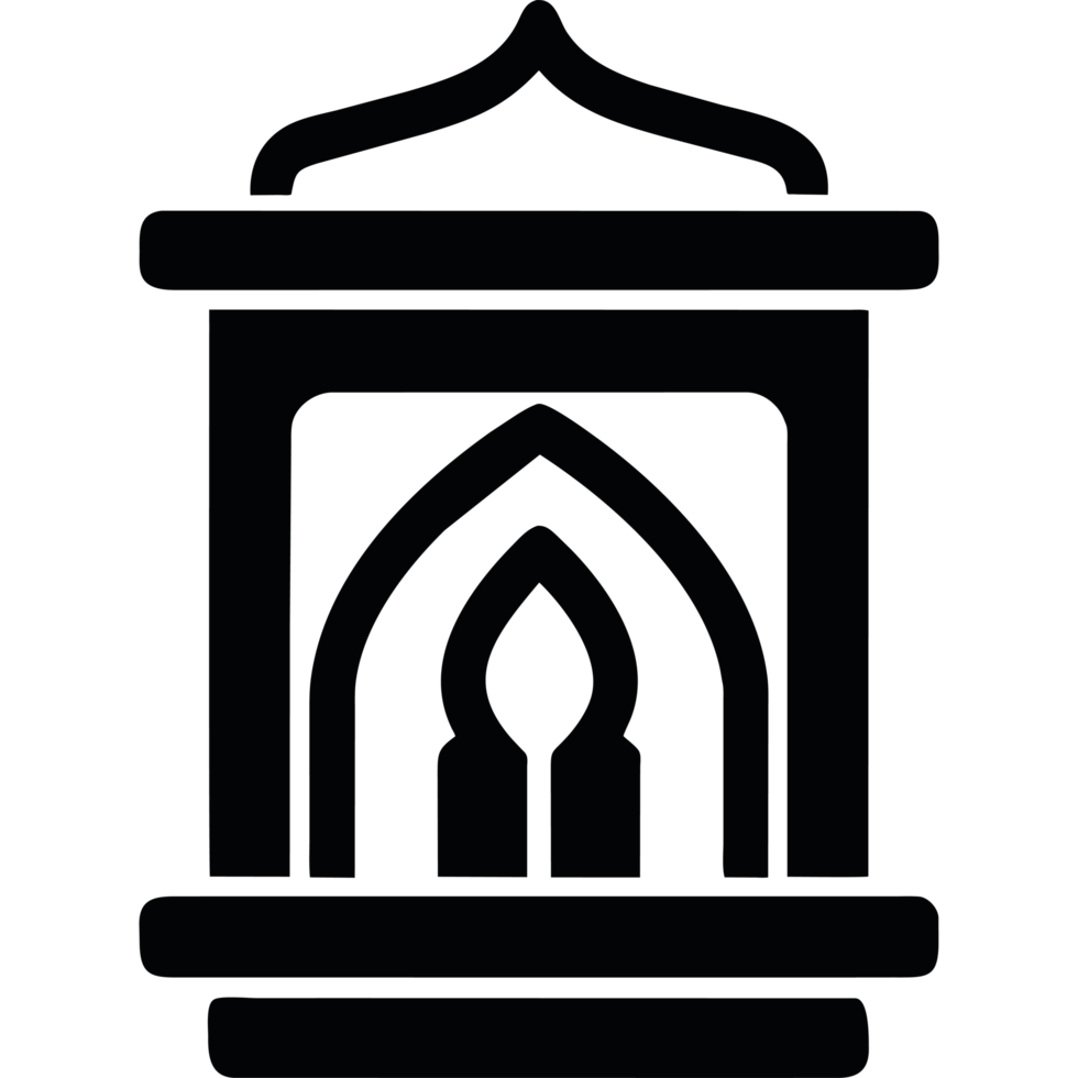 muslim lamp icon illustration isolated png