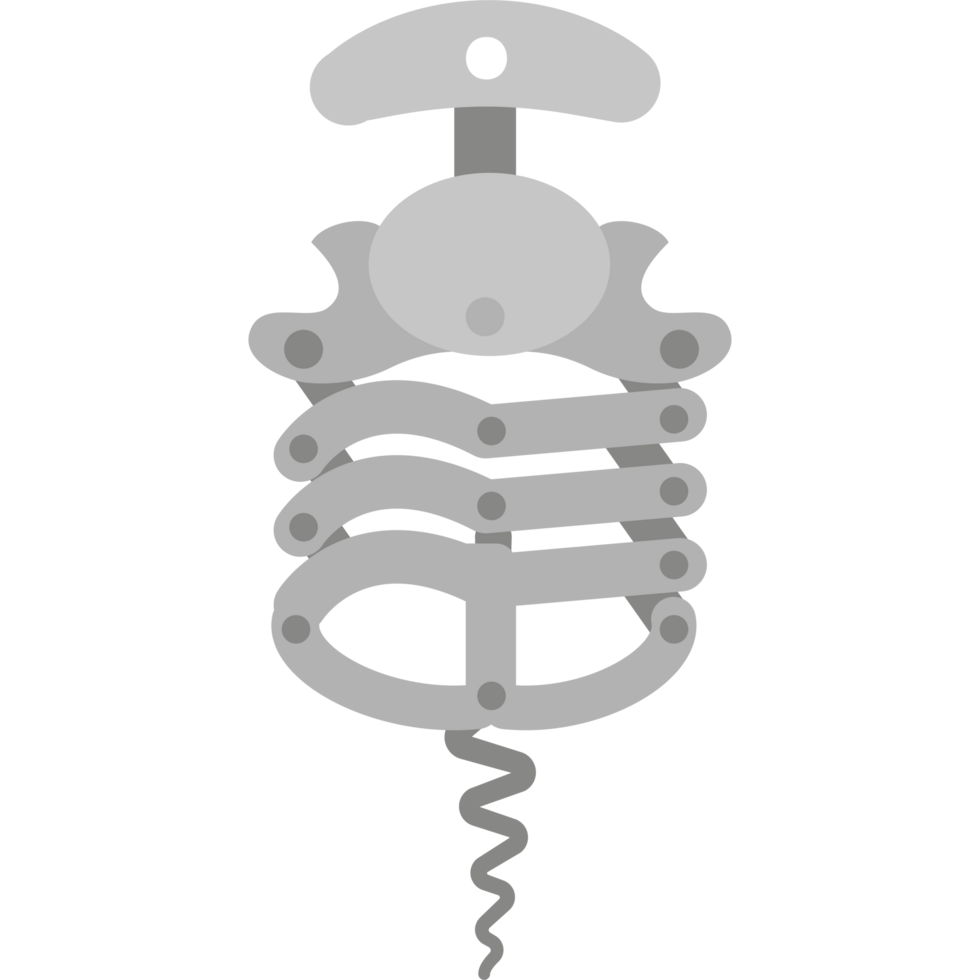 corkscrew traditional illustration isolated png