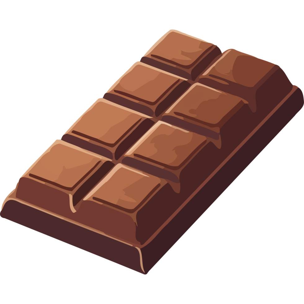 Isometric chocolate bar icon png
