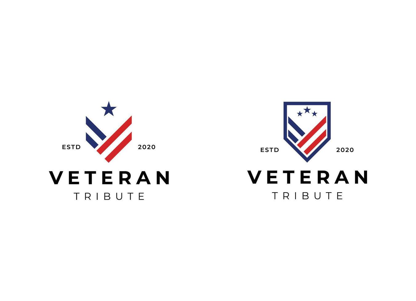 Veteran Army Patriotic Emblem Logo vector