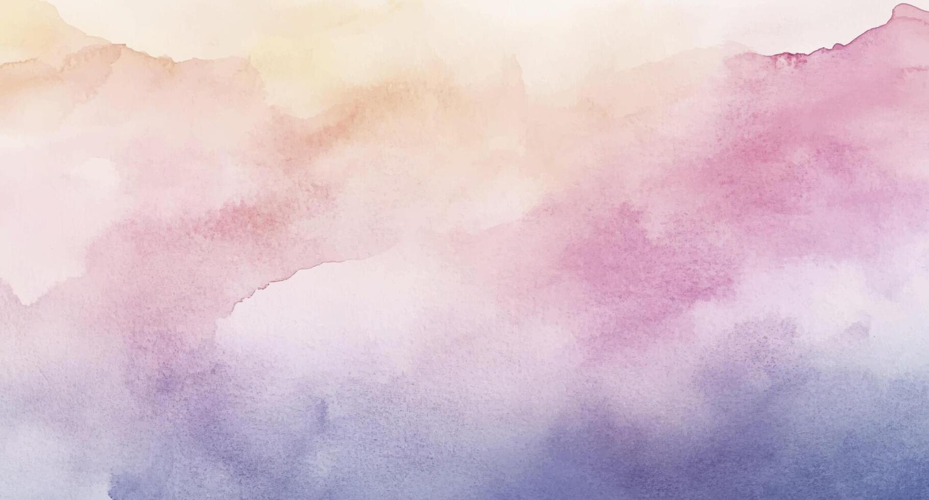 Abstract Watercolor Background horizontal orientation, hand drawn design featuring soft pastel hues and organic brush stroke textures vector