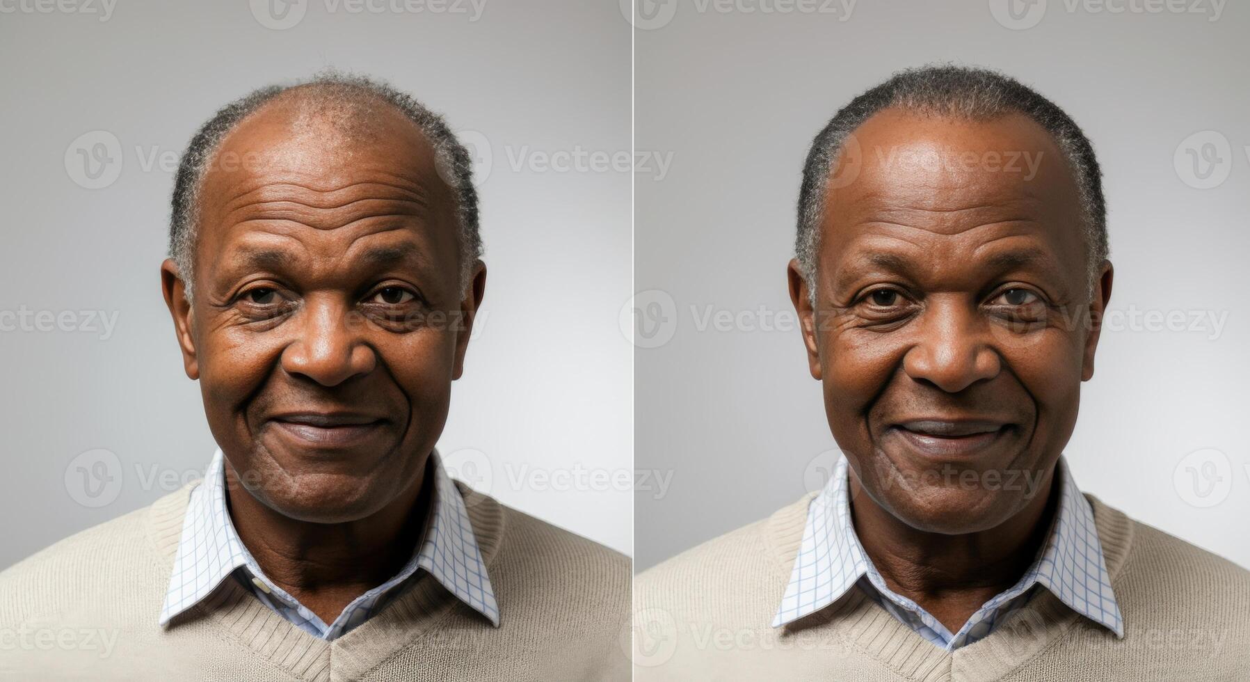 Elderly african male portraits for identity and personal projects photo