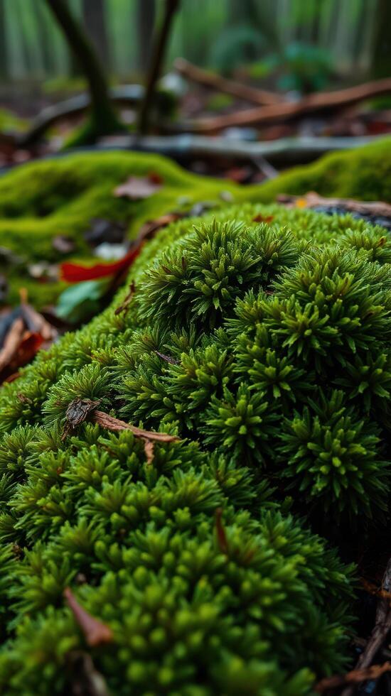 Mosses in the forest photo