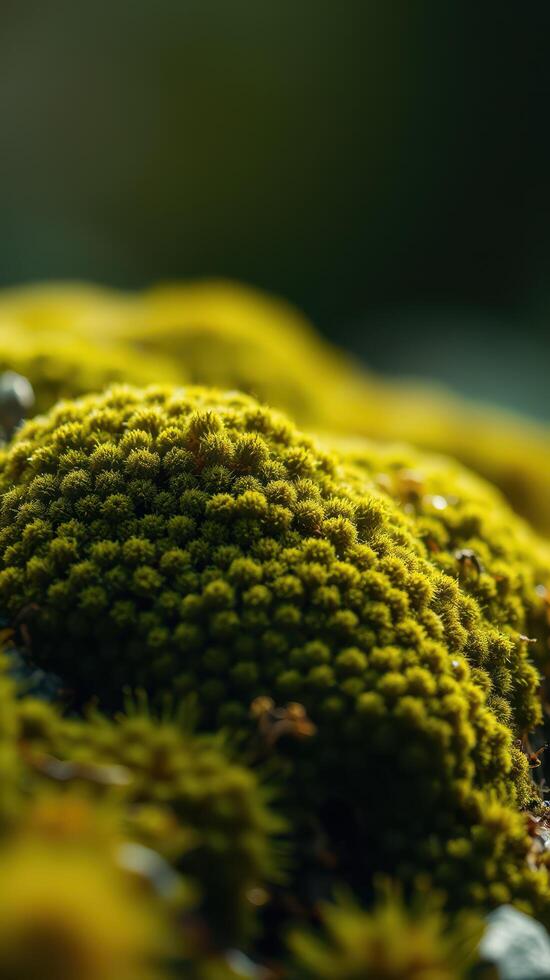 A close up of a mossy plant photo