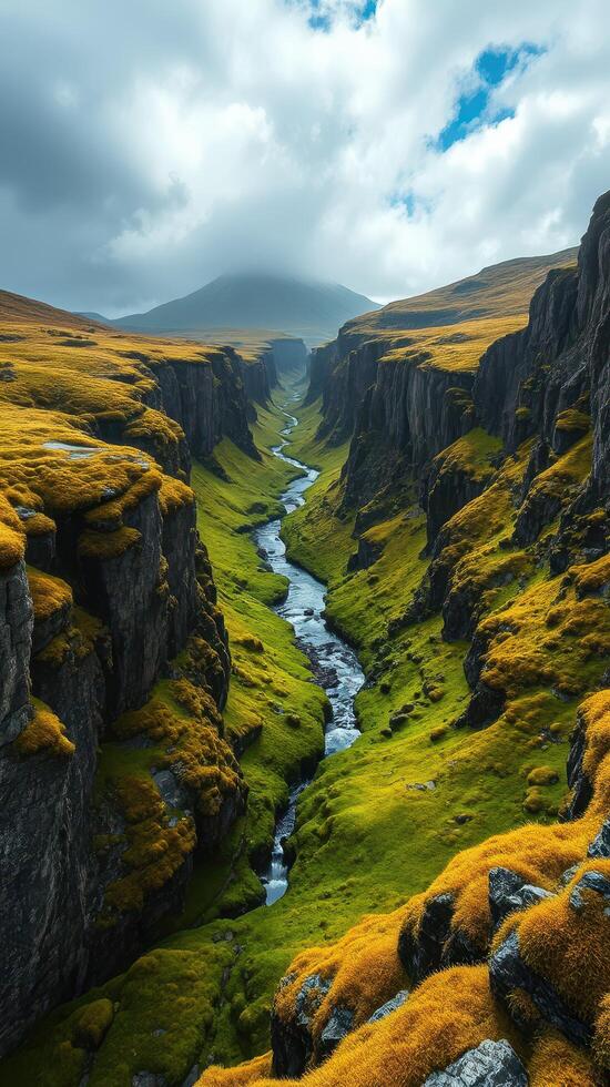 The beautiful landscape of iceland photo