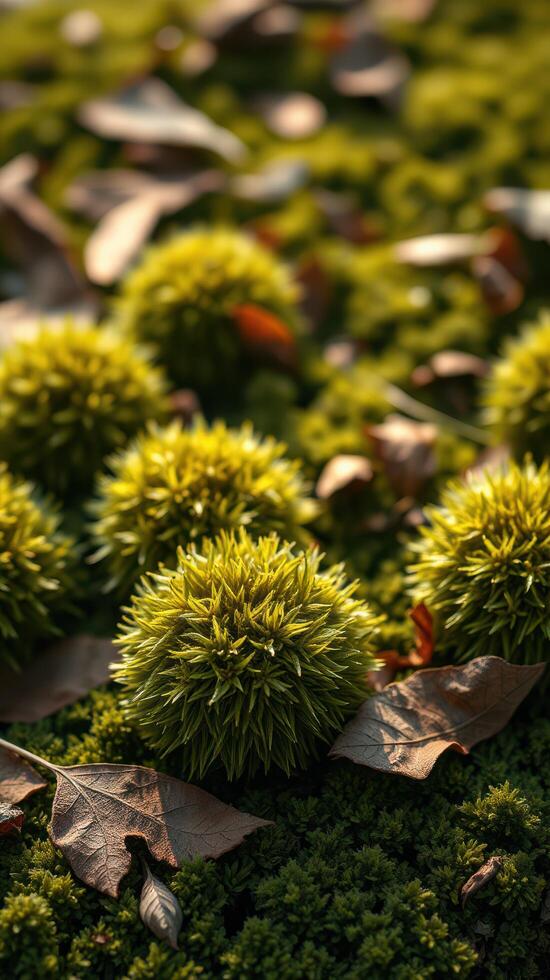 A bunch of green plants on a green grassy field photo
